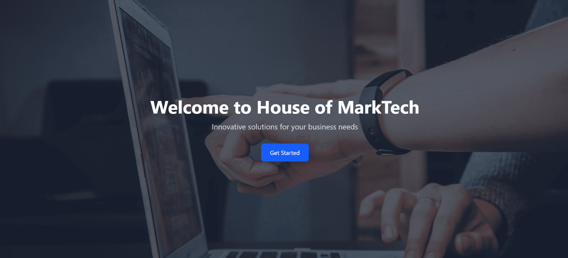 HOM Landing Page screenshot