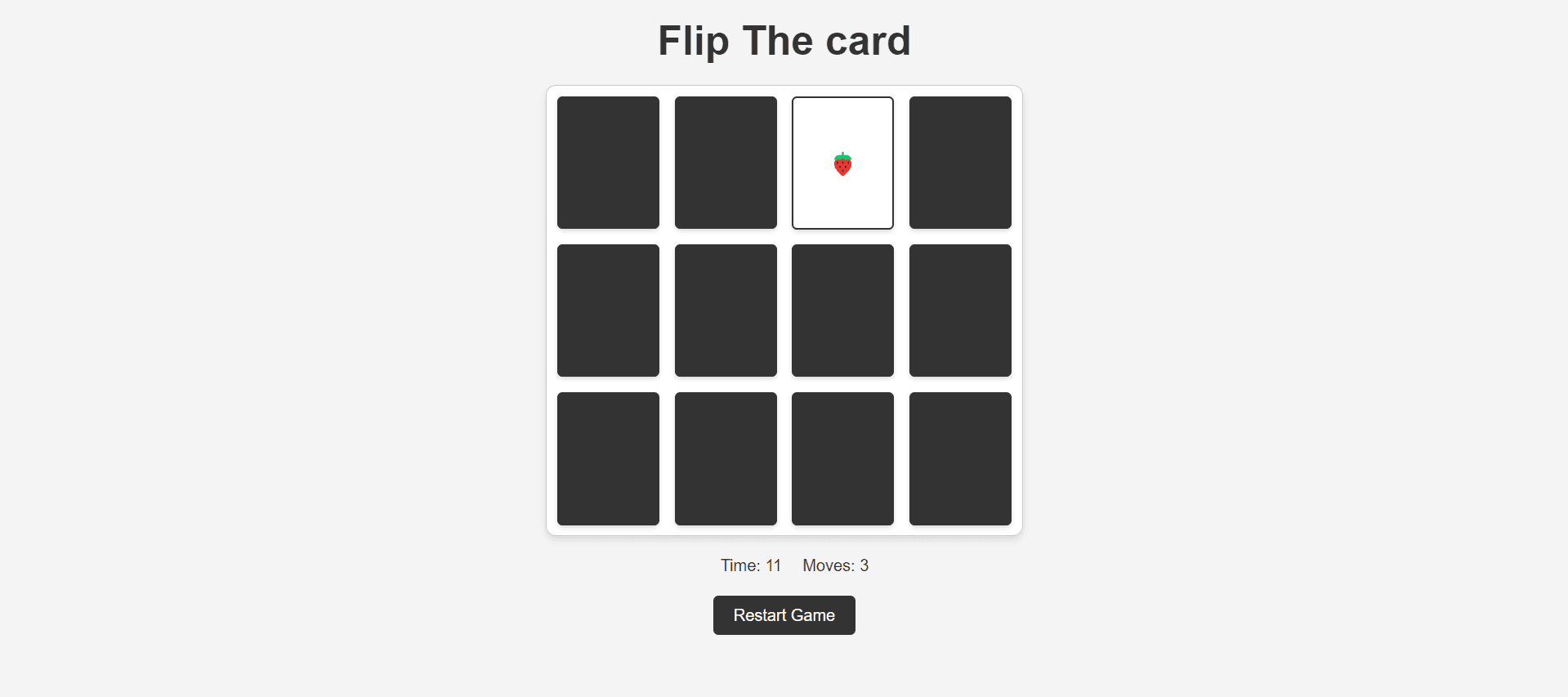 Memory Card Game screenshot
